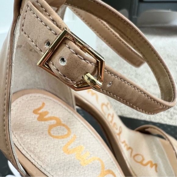 Sam Edelman Eleanor Patent Almond Heeled Sandals - Picture 6 of 11